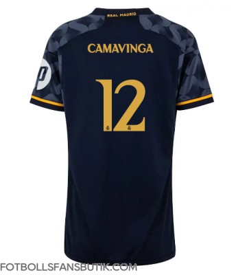 Real Madrid Eduardo Camavinga #12 Replika Bortatröja Damer 2023-24 Kortärmad